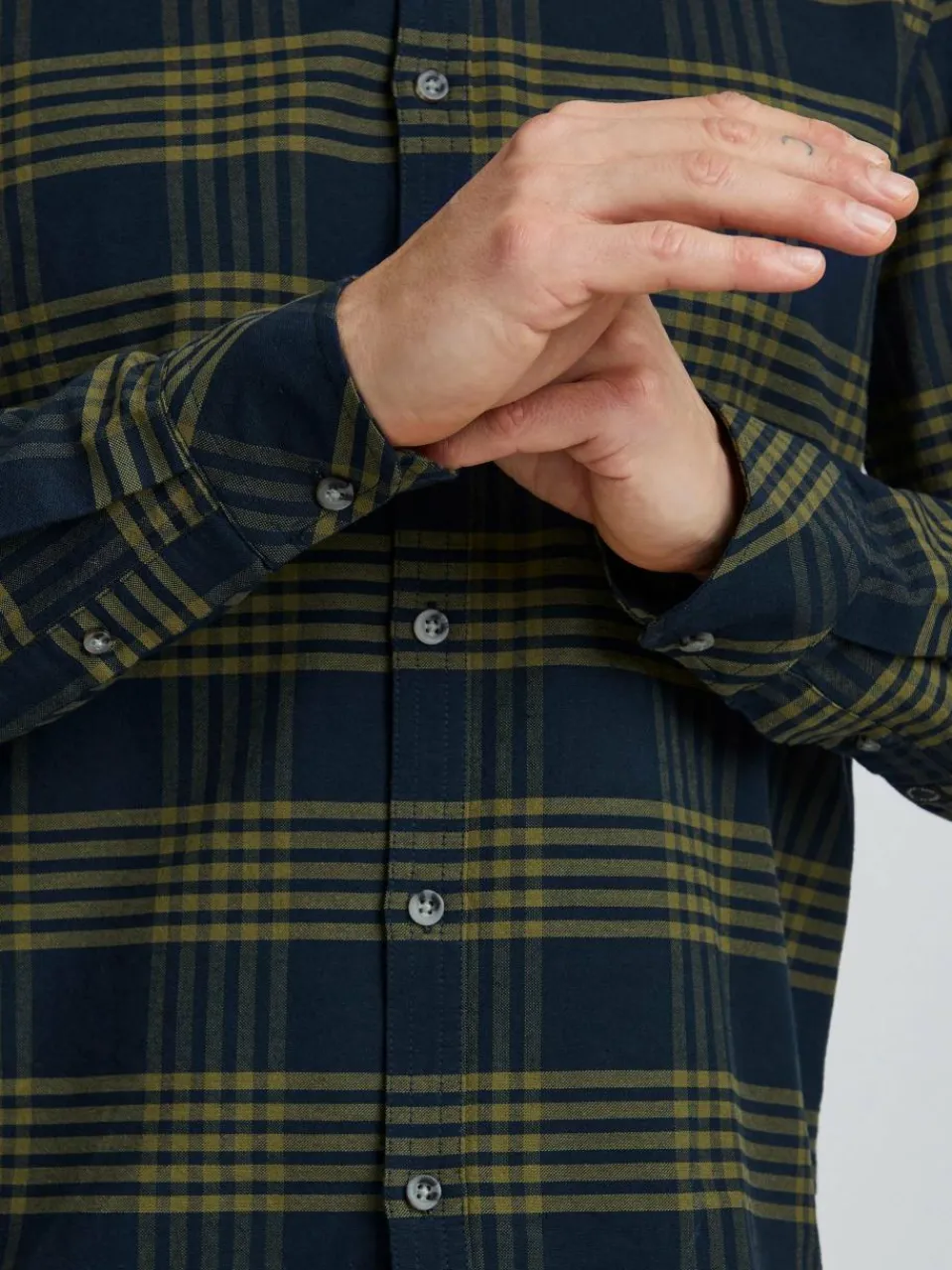 11 Project Hemden<Herren Langarmhemd - PRPhineas grün kariert