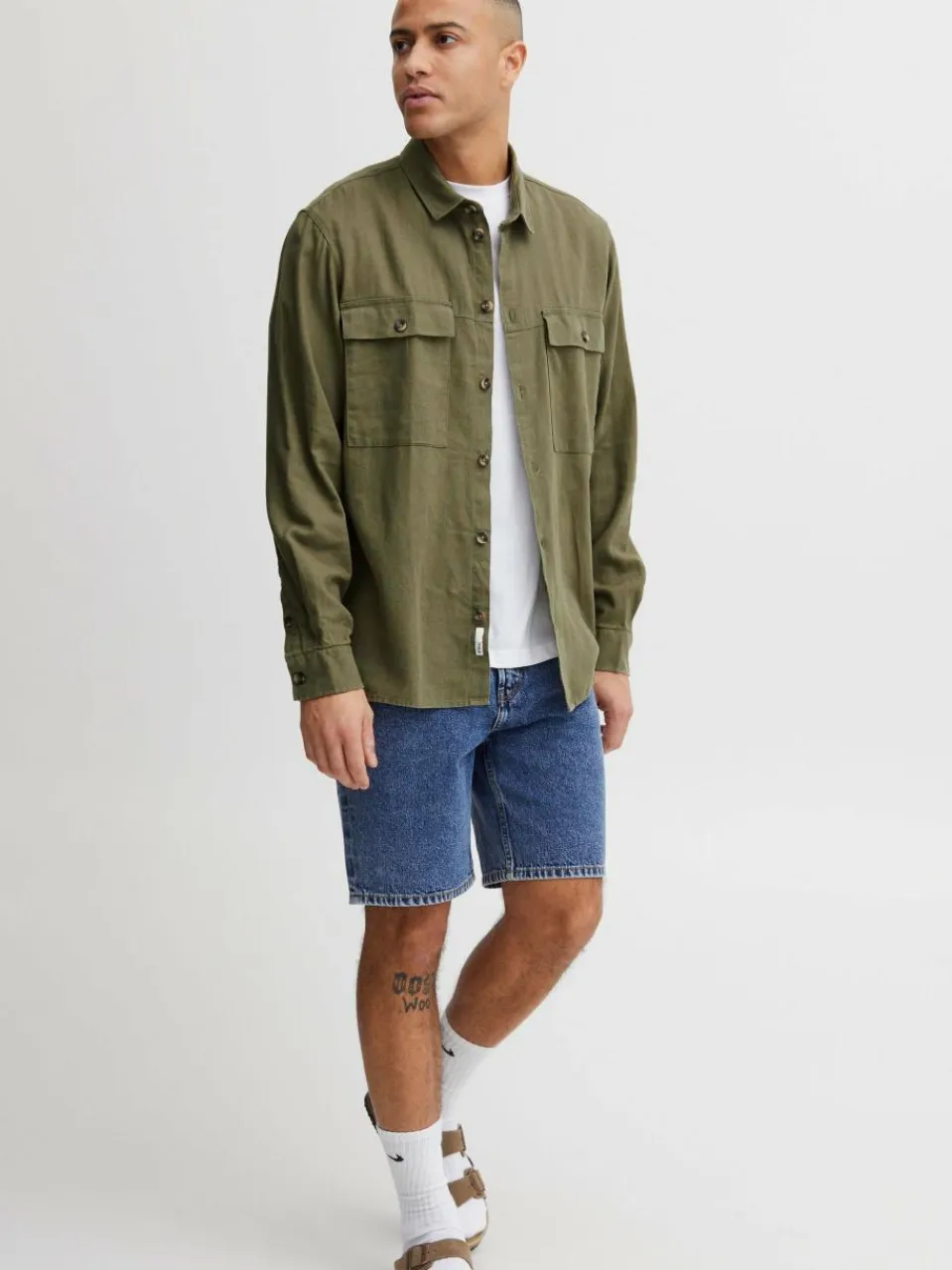 Herren Solid Hemden>Herren Langarmhemd - SDAllan