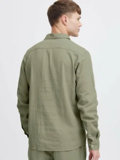 Herren Solid Hemden>Herren Langarmhemd - SDEnea