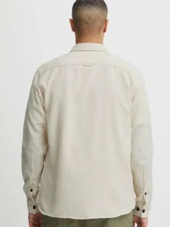 Herren Solid Hemden>Herren Langarmhemd - SDFennec