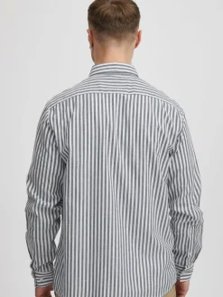 Solid Hemden<Herren Langarmhemd - SDGamal blau gemustert