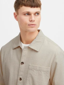 Solid Hemden<Herren Langarmhemd - SDINGVI beige uni