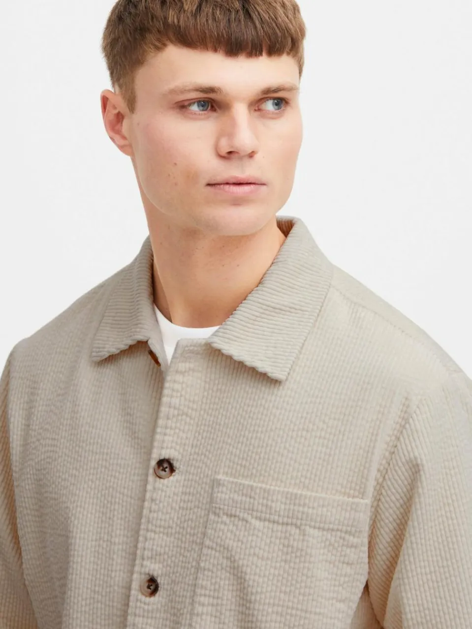 Solid Hemden<Herren Langarmhemd - SDINGVI beige uni