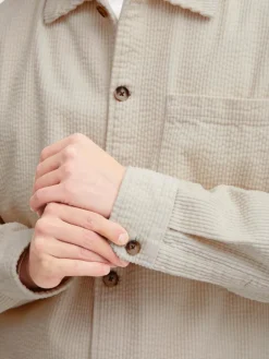 Solid Hemden<Herren Langarmhemd - SDINGVI beige uni