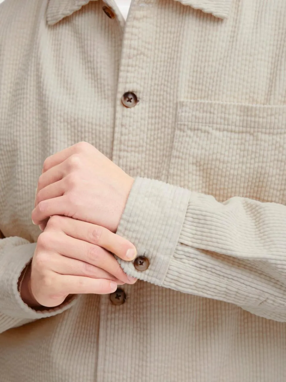 Solid Hemden<Herren Langarmhemd - SDINGVI beige uni