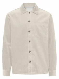 Solid Hemden<Herren Langarmhemd - SDINGVI beige uni