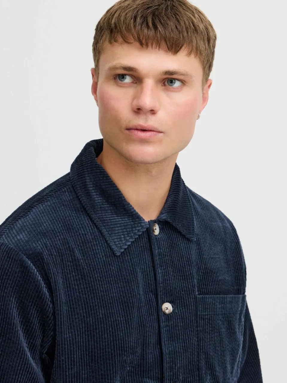 Herren Solid Hemden>Herren Langarmhemd - SDINGVI