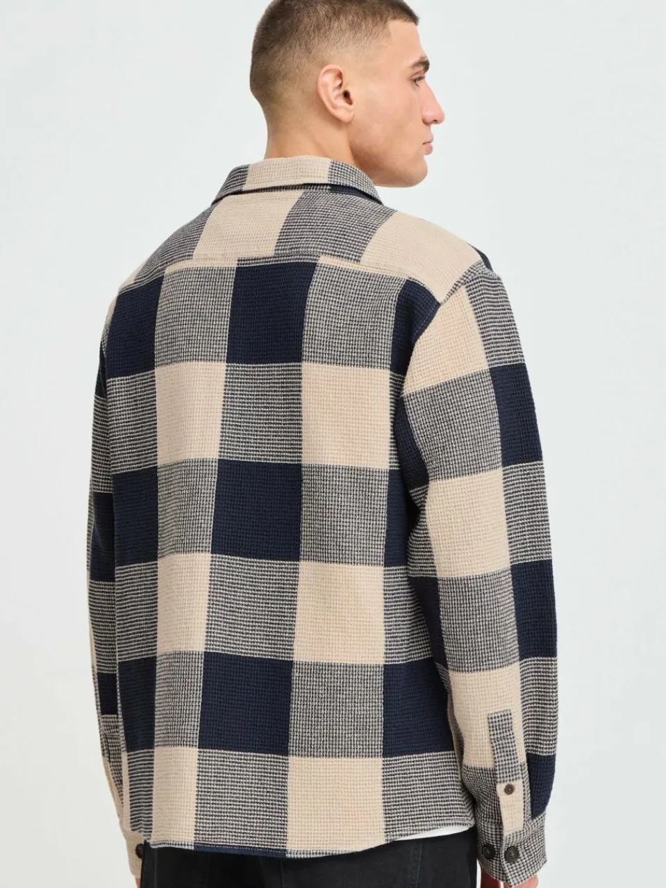 Solid Hemden<Herren Langarmhemd - SDOLIVER blau kariert