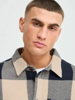 Solid Hemden<Herren Langarmhemd - SDOLIVER blau kariert