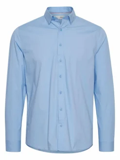 Solid Hemden<Herren Langarmhemd - SDTyler hellblau uni