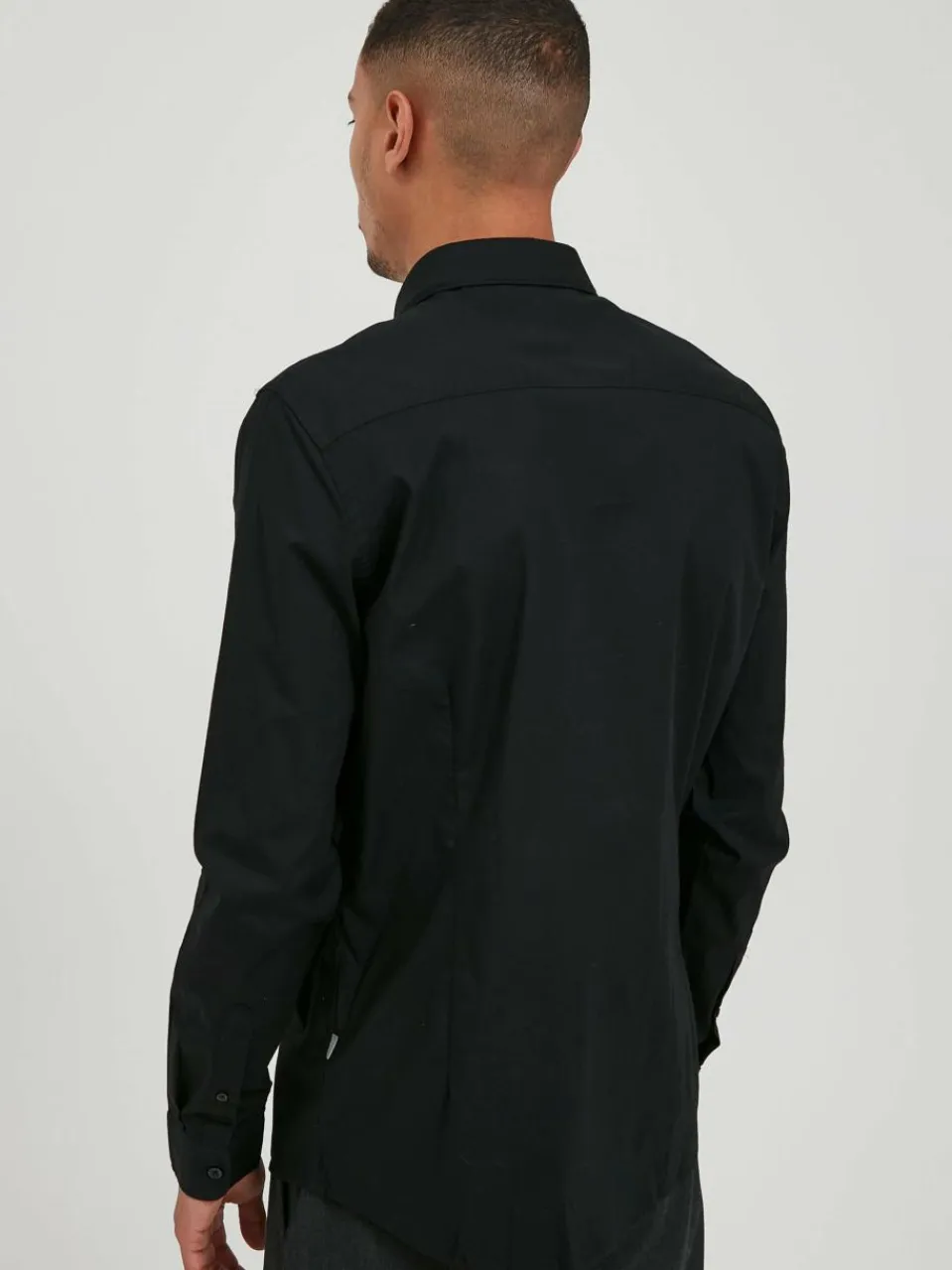 Solid Hemden<Herren Langarmhemd - SDTyler schwarz uni