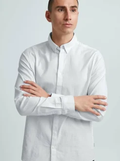 Herren Solid Hemden>Herren Langarmhemd - SDVal