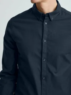 Solid Hemden<Herren Langarmhemd - SDVal blau uni