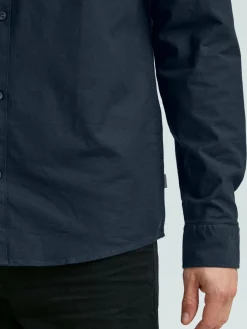 Solid Hemden<Herren Langarmhemd - SDVal blau uni