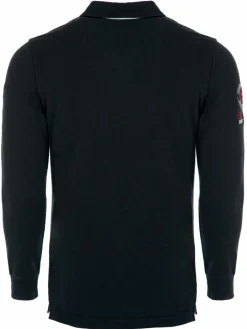 Carisma Poloshirts<Herren Langarm-Polo schwarz bedruckt