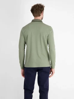 Herren LERROS Poloshirts>Herren Langarm-Poloshirt