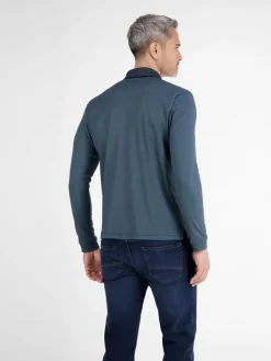 Herren LERROS Poloshirts>Herren Langarm-Poloshirt