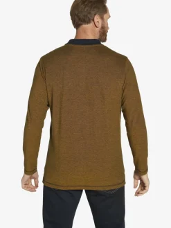 Jan Vanderstorm Poloshirts<Herren Langarm-Poloshirt - JUHANI braun meliert