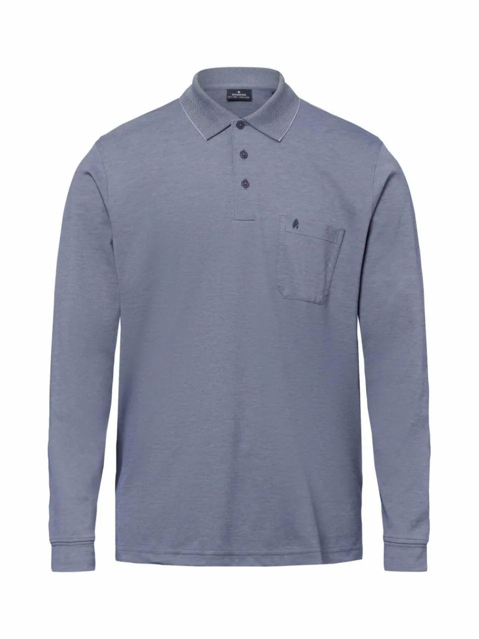 Herren Ragman Poloshirts>Herren Langarm-Poloshirt - bügelleicht