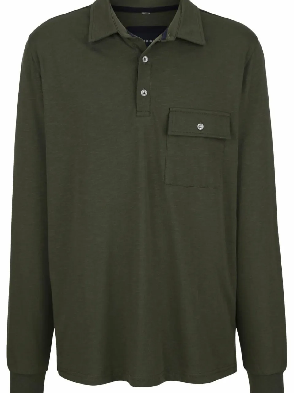 BABISTA Poloshirts<Herren Langarm-Poloshirt - FIOREZONTO oliv uni