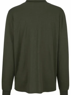 BABISTA Poloshirts<Herren Langarm-Poloshirt - FIOREZONTO oliv uni
