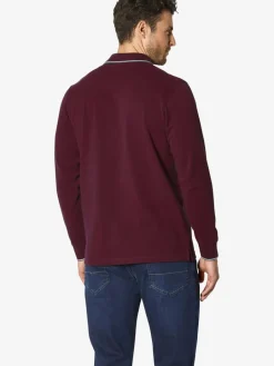 BABISTA Poloshirts<Herren Langarm-Poloshirt - MILANVETZO rot uni