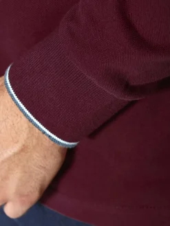 BABISTA Poloshirts<Herren Langarm-Poloshirt - MILANVETZO rot uni