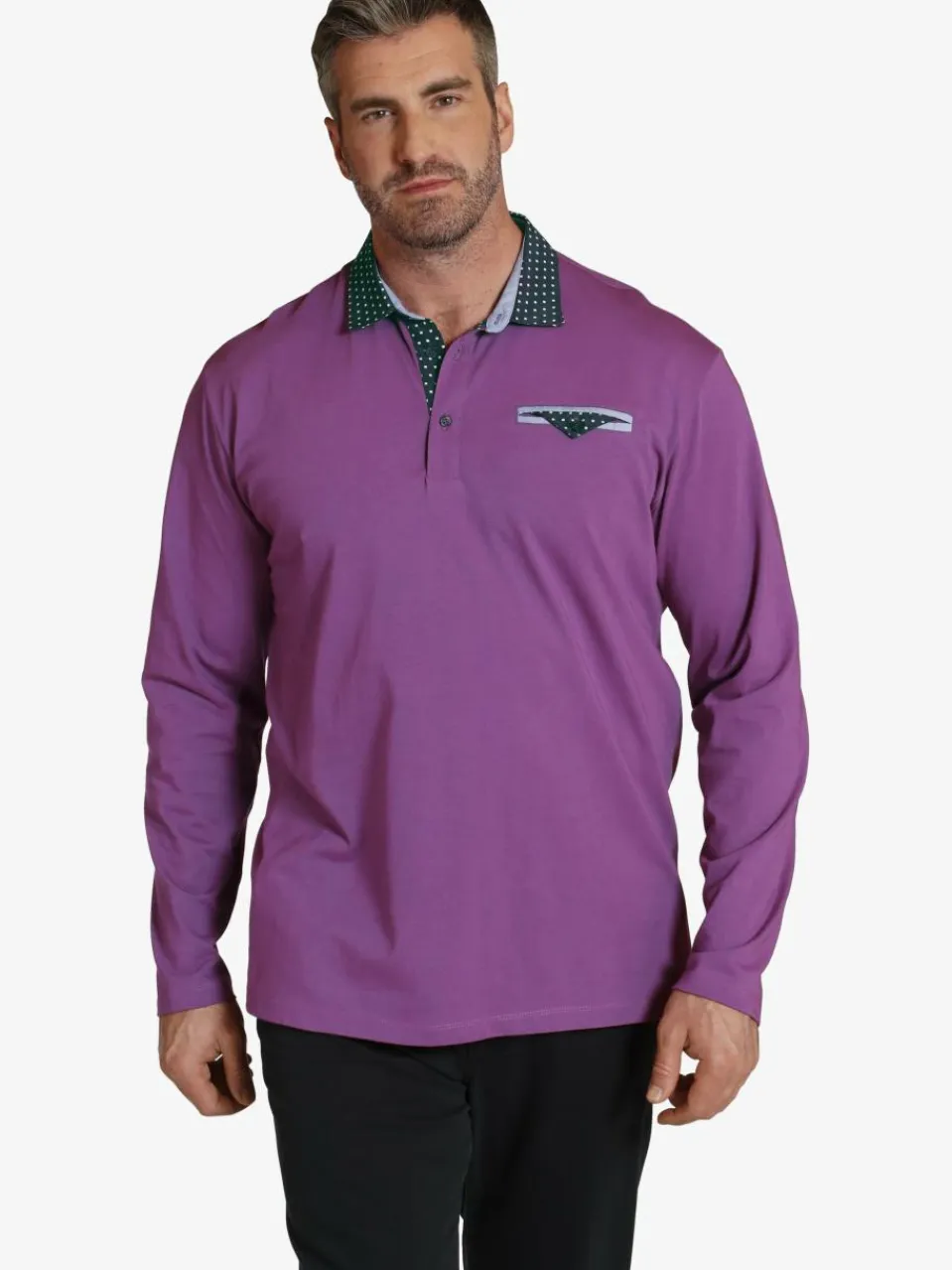 Herren Charles Colby Poloshirts>Herren Langarm-Poloshirt - EARL WYETT