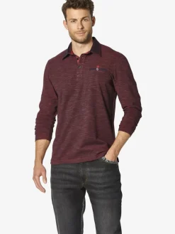 BABISTA Shirts<Herren Langarm-Poloshirt - ZUPATERRI rot uni