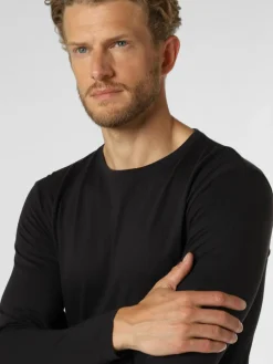 Nils Sundström Shirts<Herren Langarmshirt marine uni