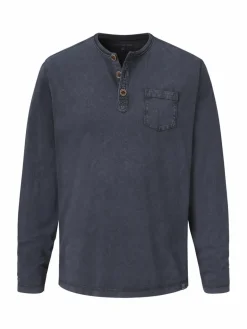 Paddock`s Shirts<Herren Langarmshirt - Regular Fit marine uni