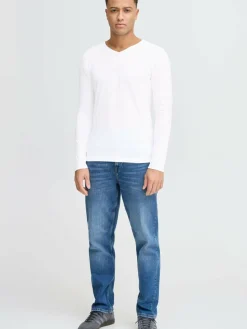 Solid Shirts<Herren Langarmshirt - SDBasil mehrfarbig uni