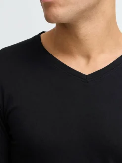 Solid Shirts<Herren Langarmshirt - SDBasil mehrfarbig uni