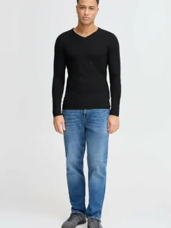 Solid Shirts<Herren Langarmshirt - SDBasil mehrfarbig uni