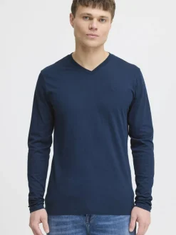 Herren Solid Shirts>Herren Langarmshirt - SDODIFAN