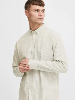 Herren Solid Hemden>Herren Langarmshirt - SDVal