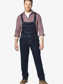 Jan Vanderstorm Hosen<Herren Latzhose - KEARON blau uni