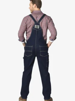 Jan Vanderstorm Hosen<Herren Latzhose - KEARON blau uni