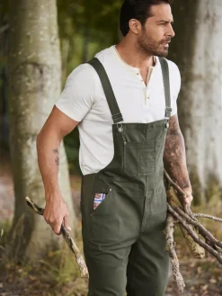 Jan Vanderstorm Hosen<Herren Latzhose - KEARON oliv uni