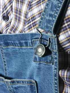 Jan Vanderstorm Hosen<Herren Latzhose - KEARON blau uni