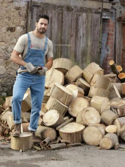 Jan Vanderstorm Hosen<Herren Latzhose - KEARON blau uni