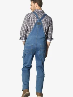 Jan Vanderstorm Hosen<Herren Latzhose - KEARON blau uni