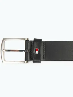 Tommy Hilfiger Gürtel & Hosenträger<Herren Ledergürtel schwarz uni