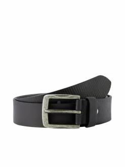 Paddock`s Gürtel & Hosenträger<Herren Ledergürtel - klassisch schwarz gestreift