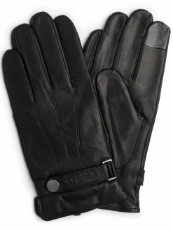 Calvin Klein Handschuhe<Herren Lederhandschuhe schwarz uni