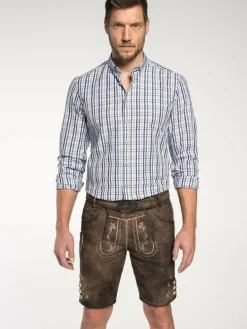 Spieth & Wenksy Hosen<Herren Lederhose - Fredo braun uni