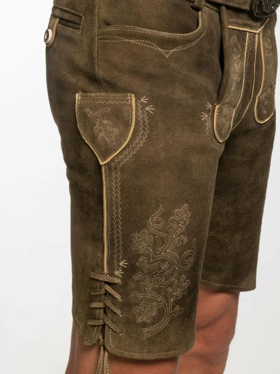 Spieth & Wenksy Hosen<Herren Lederhosen - Erfurt braun uni