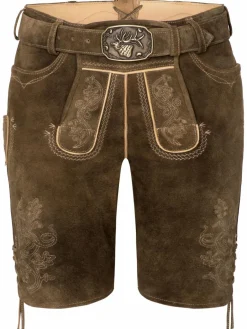 Spieth & Wenksy Hosen<Herren Lederhosen - Erfurt braun uni