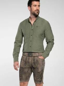 Spieth & Wenksy Hosen<Herren Lederhosen - Lederhose "Fürstenzell" braun uni