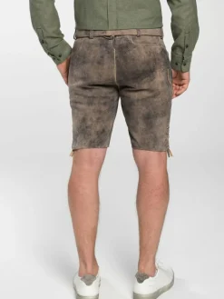 Spieth & Wenksy Hosen<Herren Lederhosen - Lederhose "Fürstenzell" braun uni